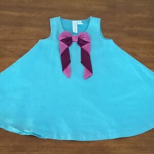 Matilda Jane Paint By Numbers All Wrapped Up Bow Linen Dress size 4